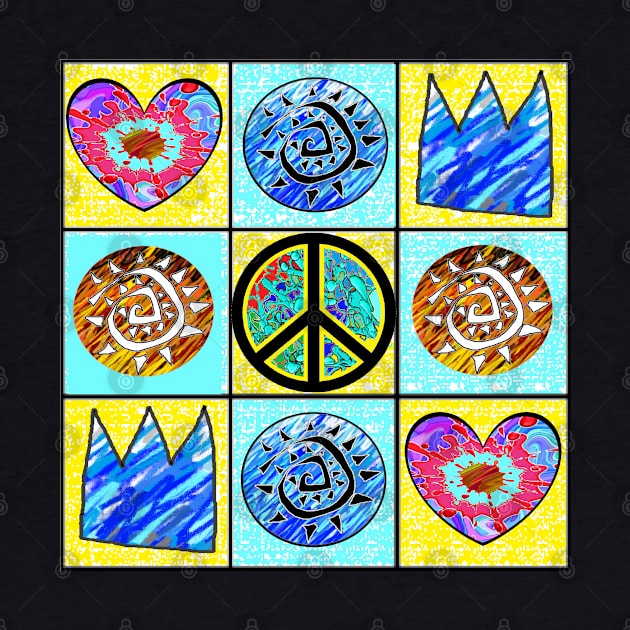 Peace, Love, Art and Hearts by LowEndGraphics